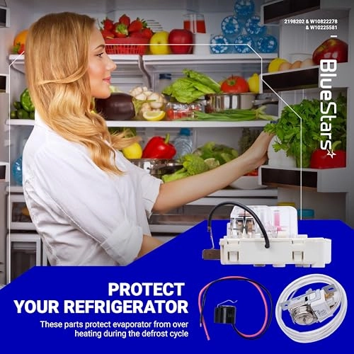 2198202 - Refrigerator Cold Control Thermostat + W10822278 - Refrigerator Defrost Timer + W10225581 - Refrigerator Bimetal Defrost Thermostat