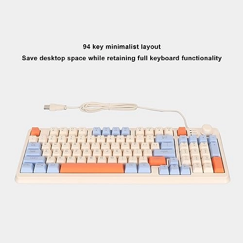 Wired Gaming Keyboard - Compact 94 Keys Wired