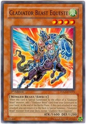 Yu-Gi-Oh! Gladiator Beast Equeste TDGS-EN024 - The Duelist Genesis 1st Edition