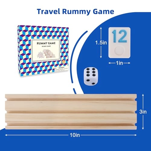Rummy Tiles - 106 Tiles 4 Double Tile Holders