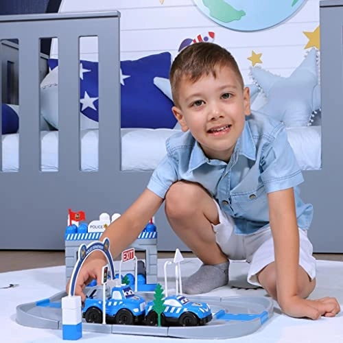 Police Car Set - 52 pcs