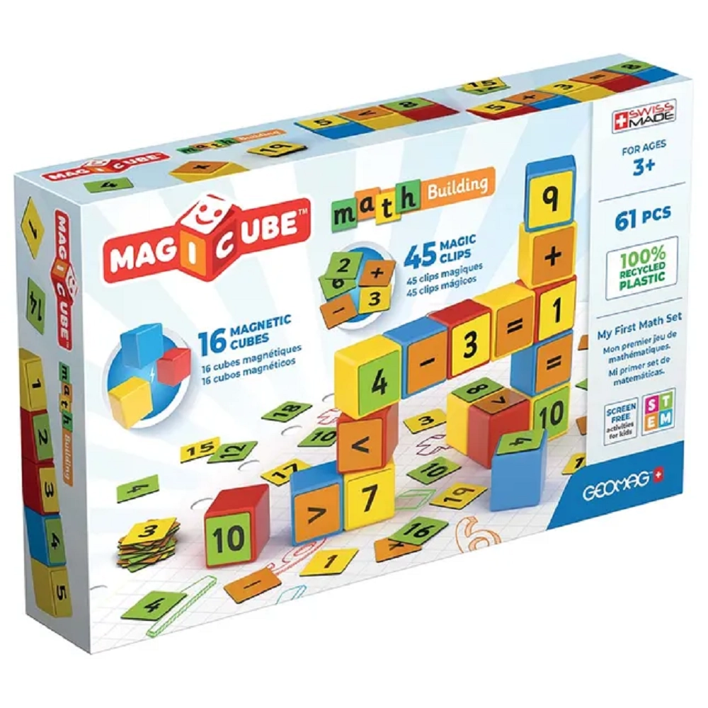 Geomag Magicube Math Building Clips - 61pcs