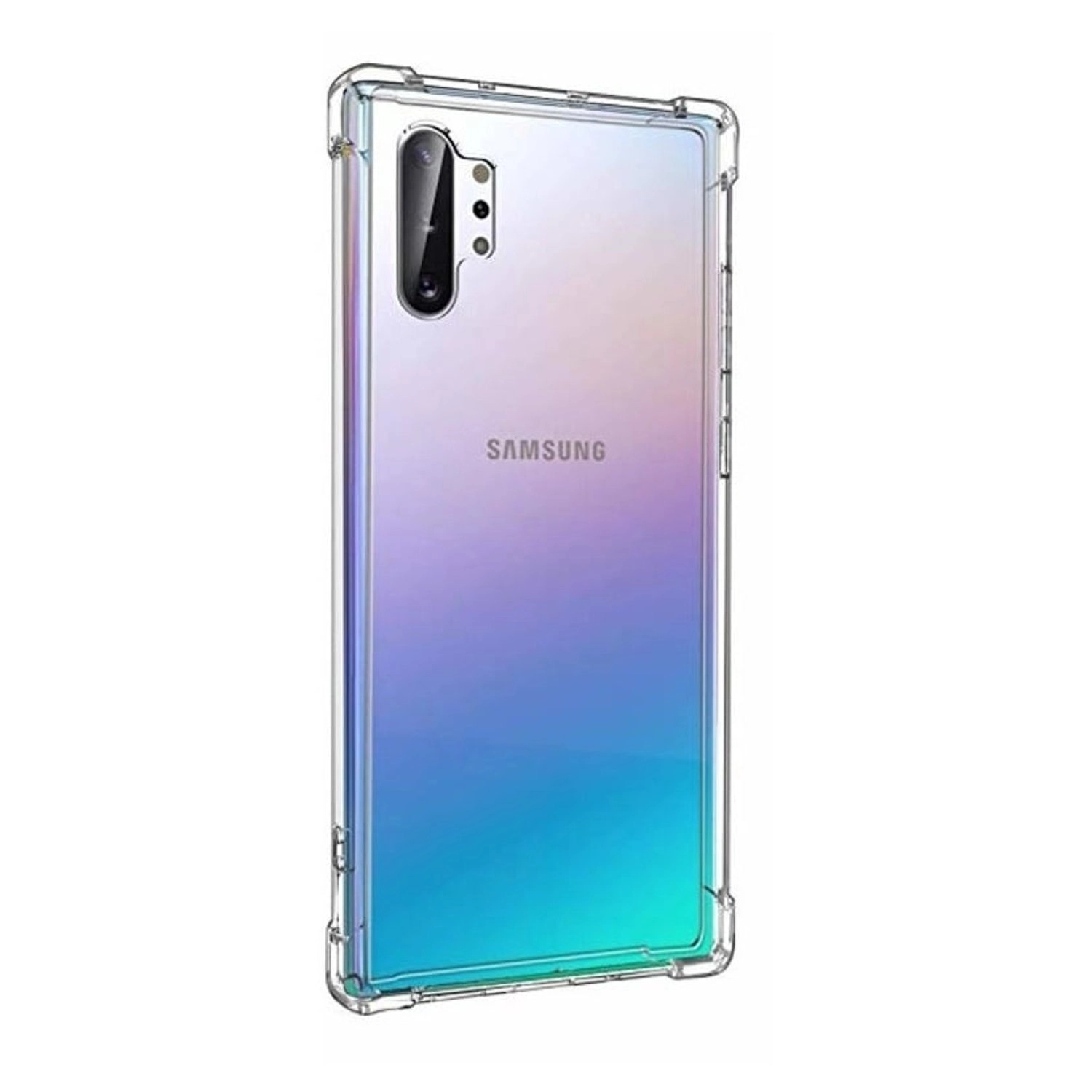 Clear Tempered Glass Screen Protector + Back Protector for Galaxy Note 10 Plus