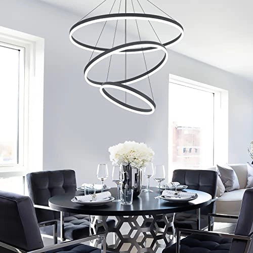 3 Rings LED Chandelier - 39.4 inches