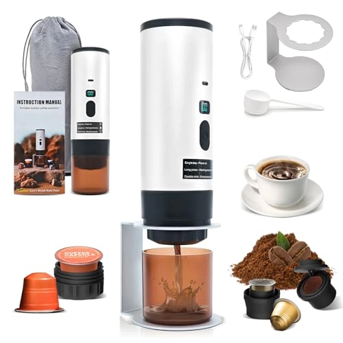 Portable Coffee Machine - 7800mAh USB-C Wireless