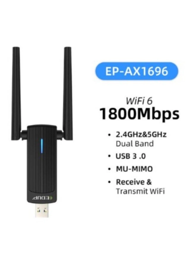 USB WiFi 6 Adapter - Dual Band USB 3.0 Wireless