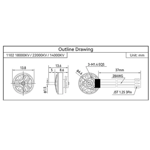 1102 - 75mm Brushless