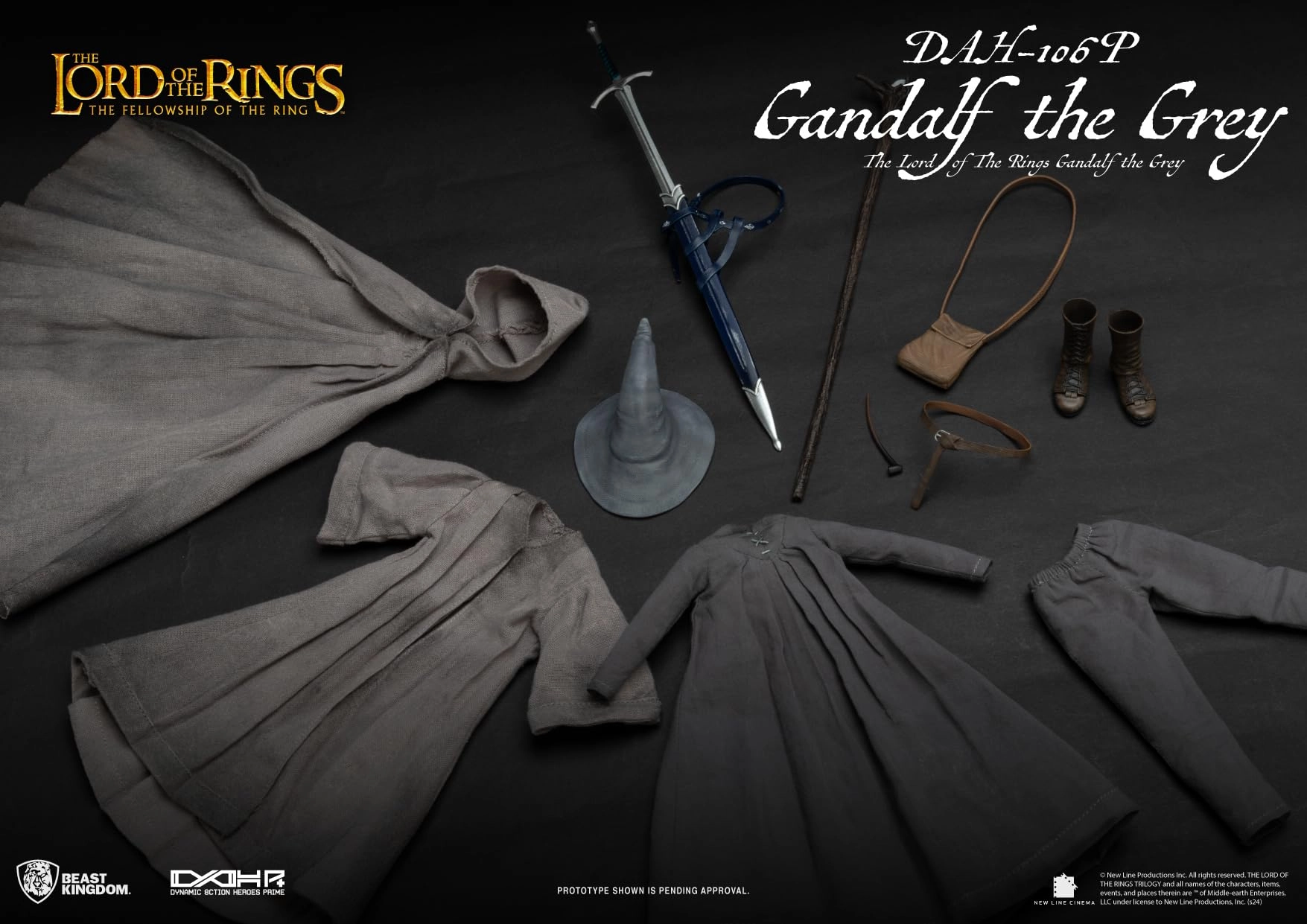 Gandalf the Grey - The Lord of The Rings (10.16 cm) (DAH-106P)