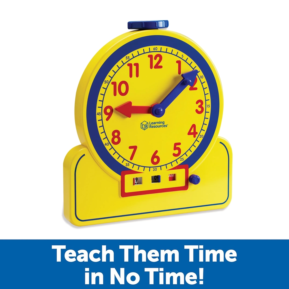 Prim'time Teacher Front Class Clock - Suitable for 6 years and above