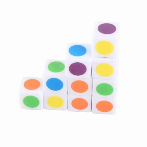 Color Dot Dice - 18 months and up 20 pieces