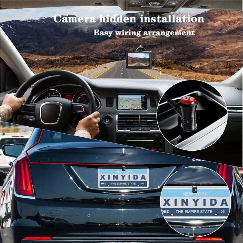 5 Inch AHD Monitor + AHD Car Rear View Camera - 1920 x 1080P Night Vision