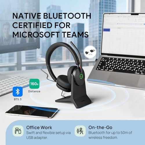 BH74 - Wireless Headset + Microfiber Cloth