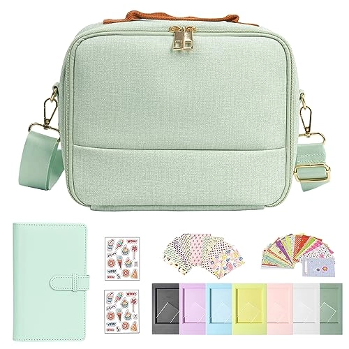 Case - Magic Pink + Adjustable strap + Photo album + Four-color filter + Frame sticker + Camera sticker + Selfie mirror