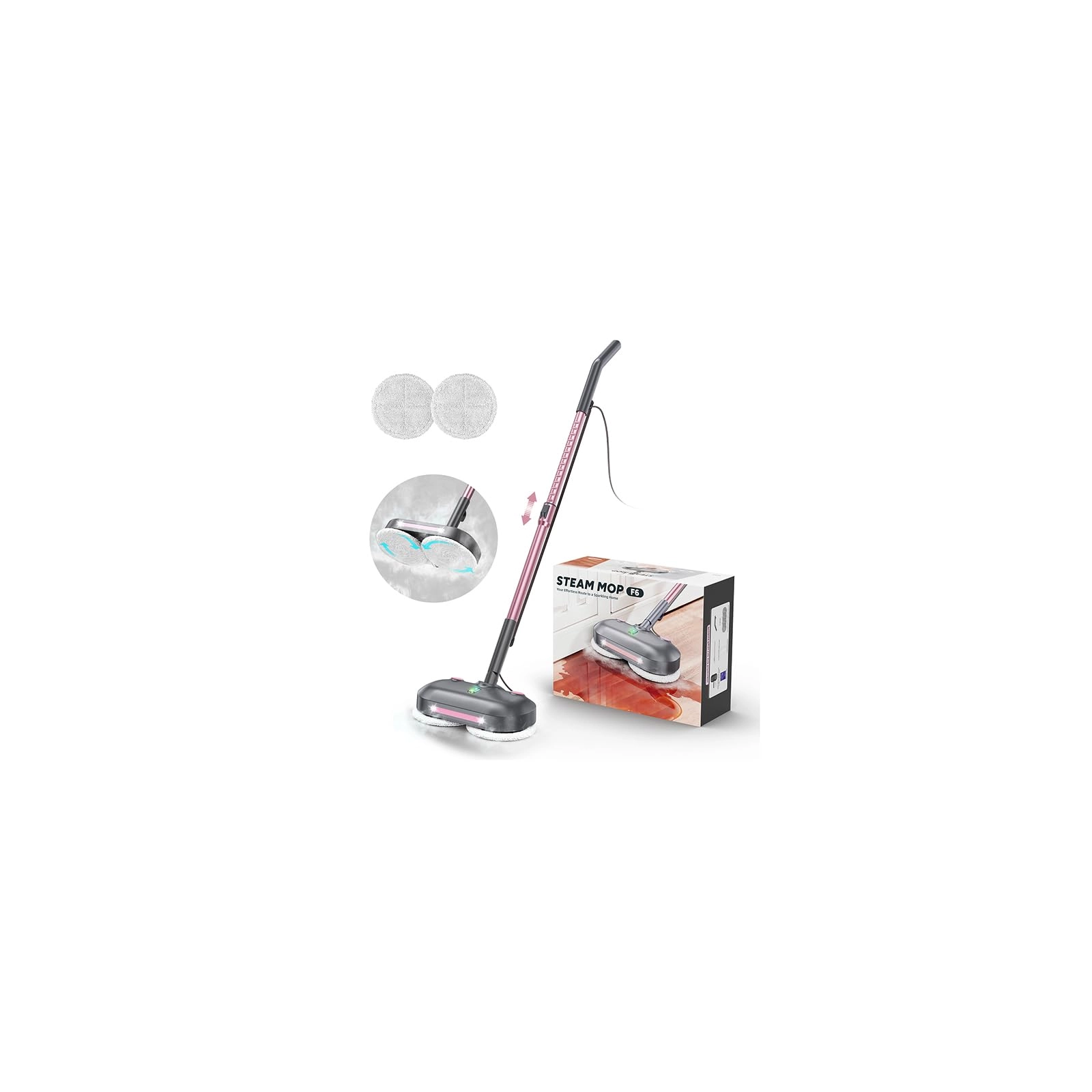 Talooz F6 steam mop - 15.2 Fluid Ounces