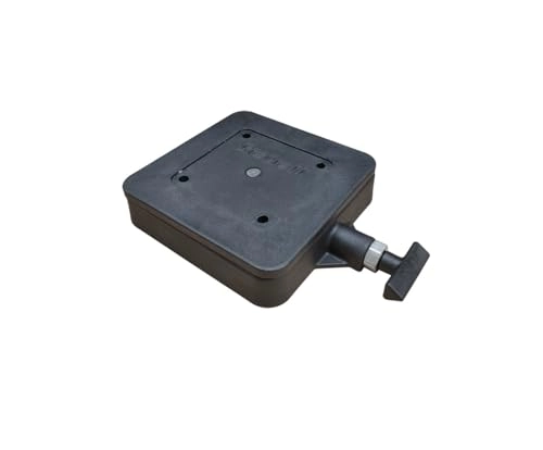 Low-Profile Swivel Mounting Base - Black Nylon Aluminum