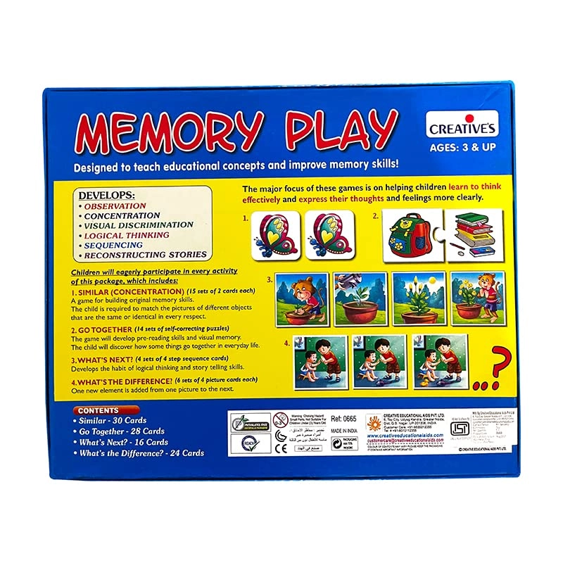 Memory Play - 3 years and up