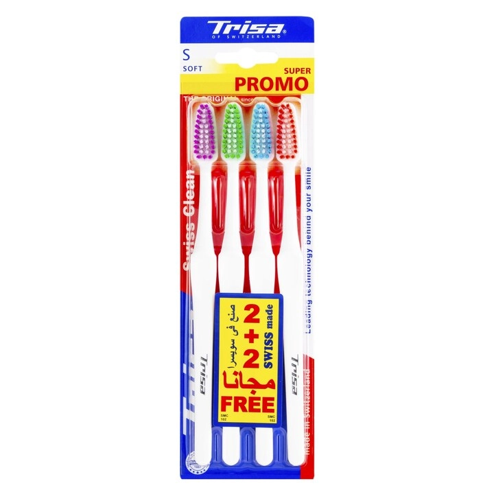 Trisa Swiss Clean - Soft 4-Piece Pack
