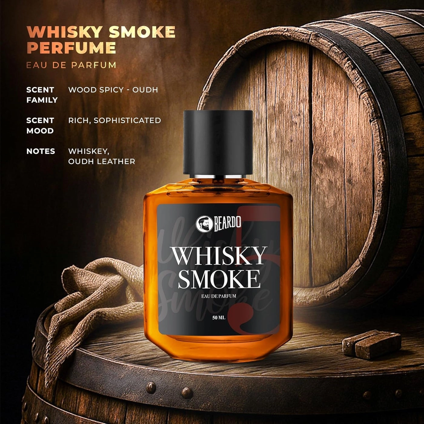 Whiskey Smoke Perfume - 50ml