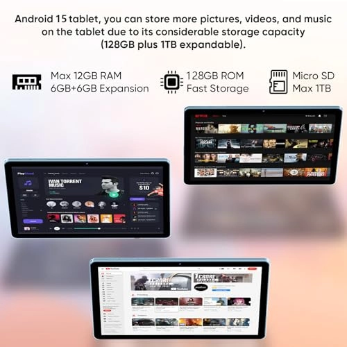 Android 15 Tablet - 128GB 11"