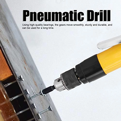 Straight Pneumatic Drill - 3/8 Chuck 3500rpm 90PSI