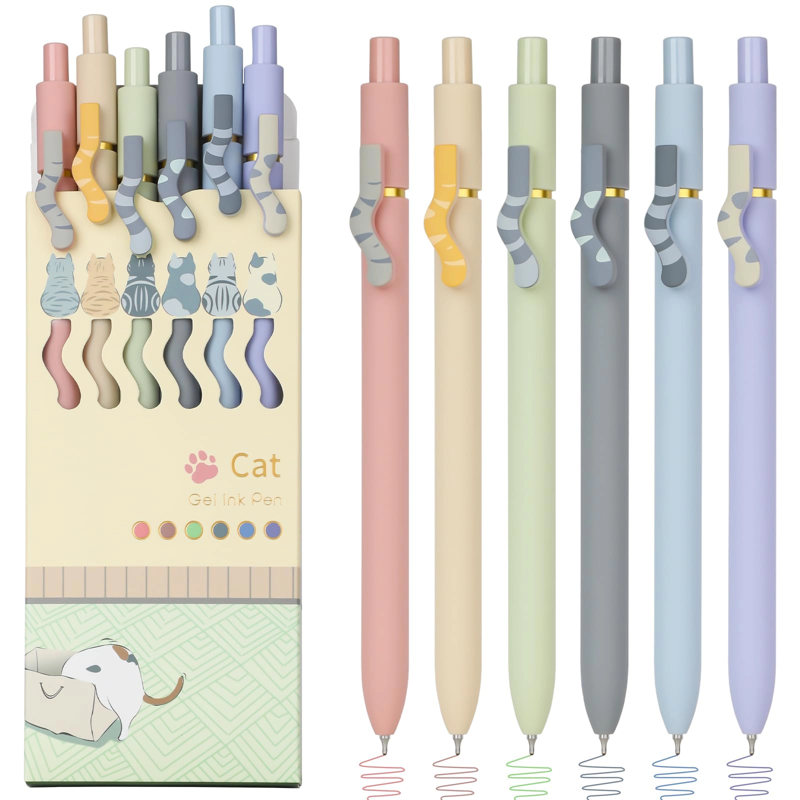 Gel Pens - 6pc 0.7mm