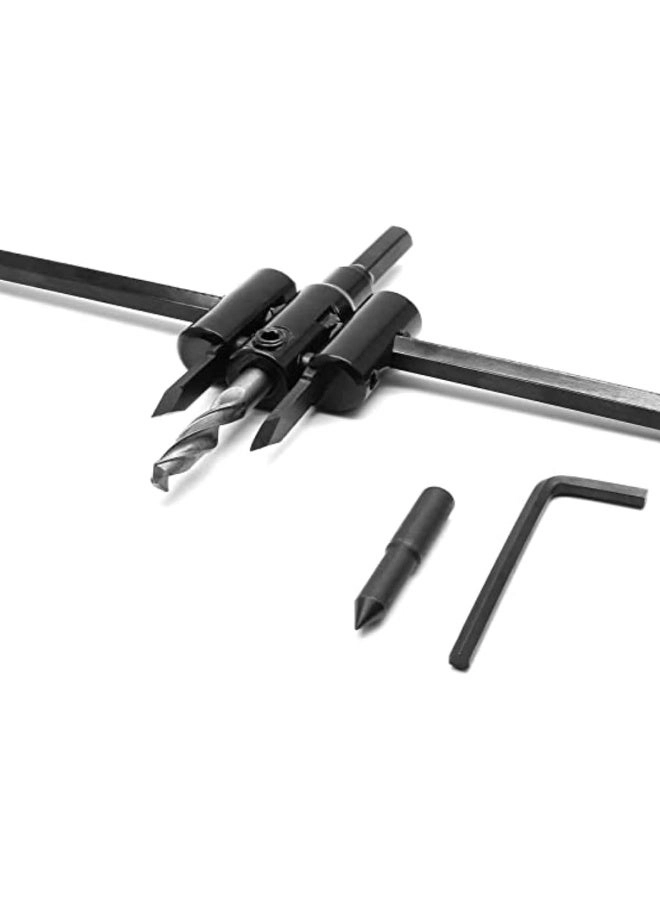 Adjustable Hole Saw - 30mm - 200mm plywood laminate composite materials rubber PVC