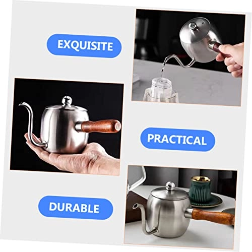Gooseneck Kettle - Stainless Steel, Wood 500 Milliliters
