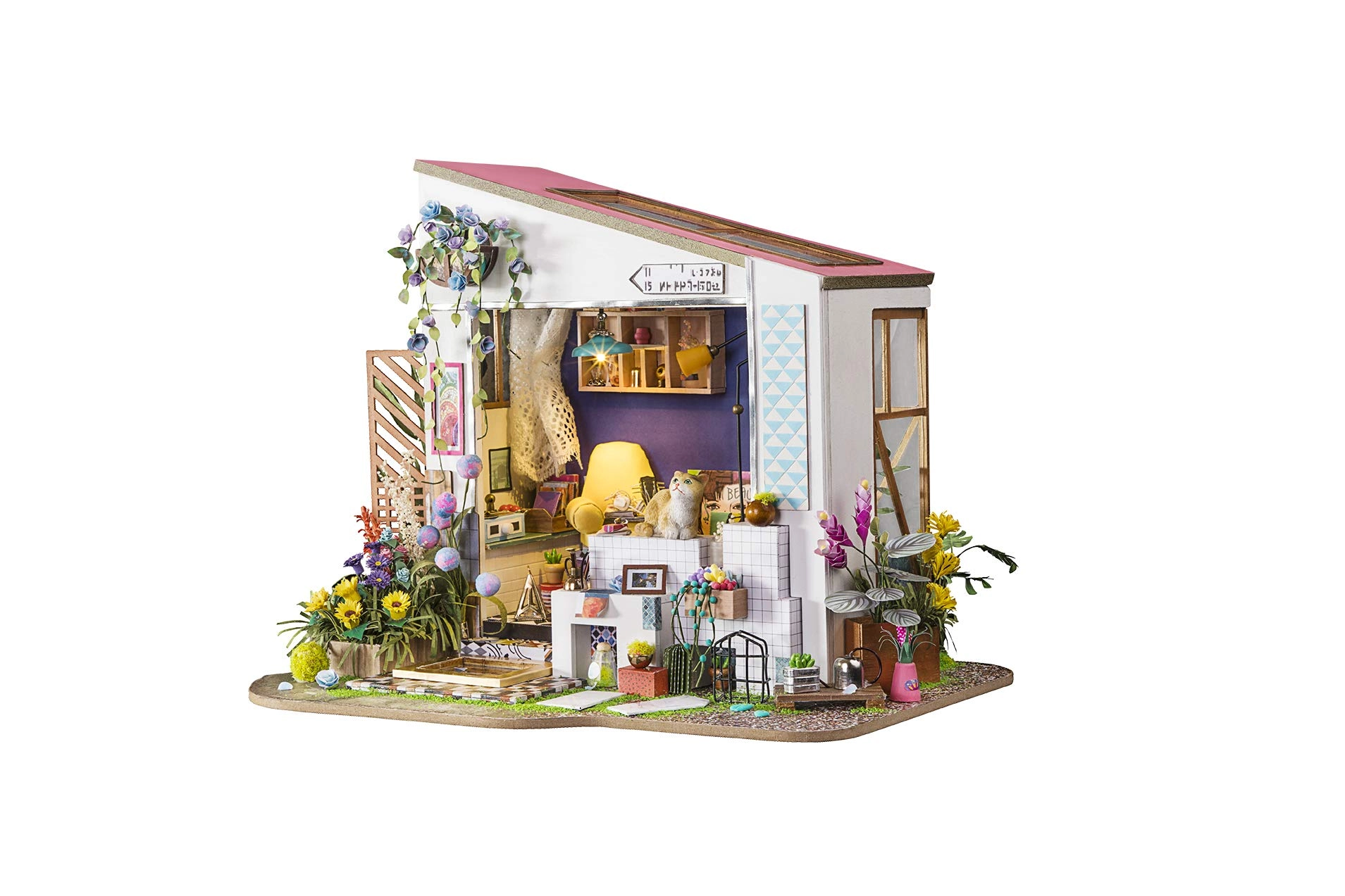 Hands Craft DIY Miniature Dollhouse Kit - Lily's Porch 1:24 Scale