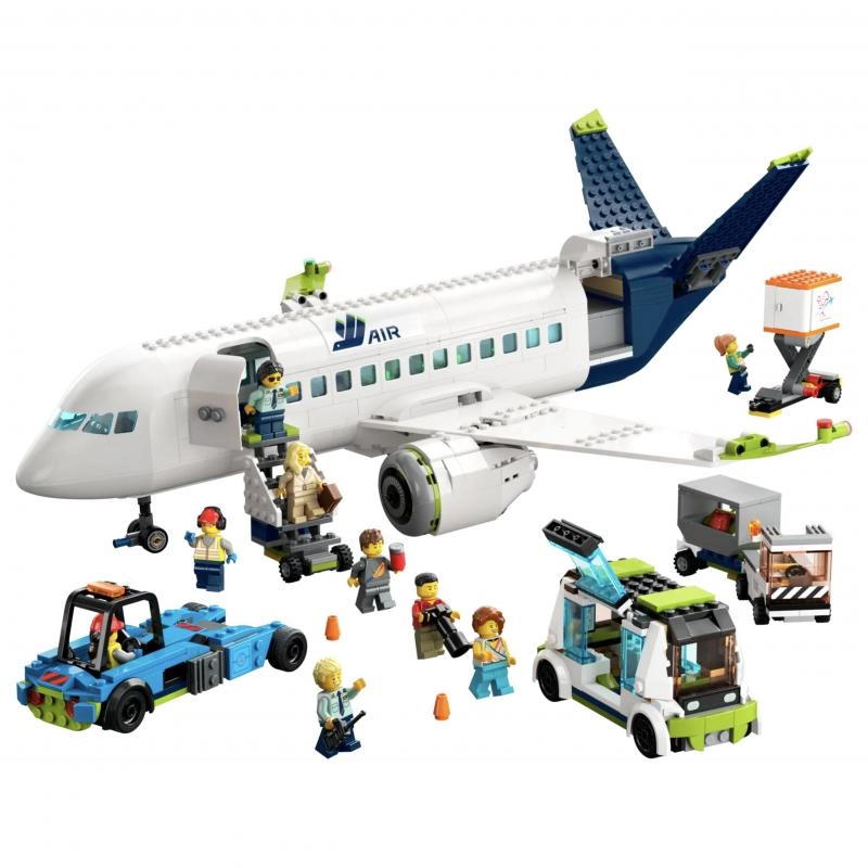 City Passenger Aeroplane (60367) - Large Plane Model 9 Minifigures