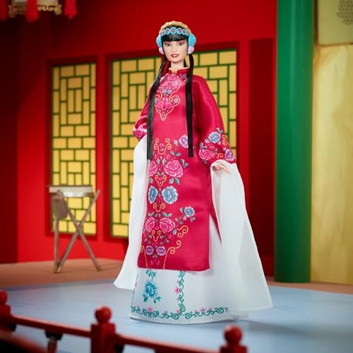 Lunar New Year Doll - Plastic red robe Ages 72+