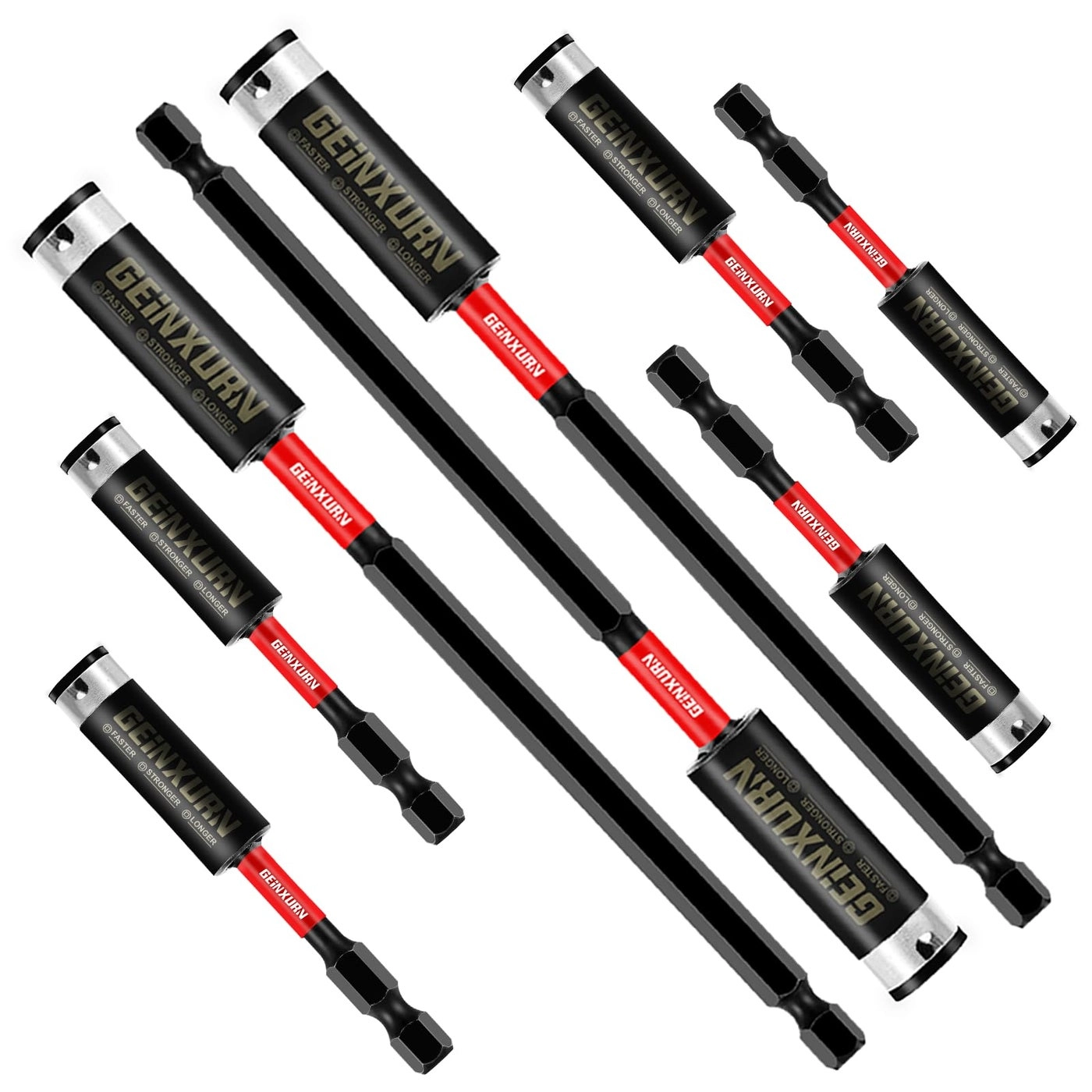 GEINXURN Impact Magnetic Screwdriver Bit Holder - 3 inches 6 inches 14 Hex Shank