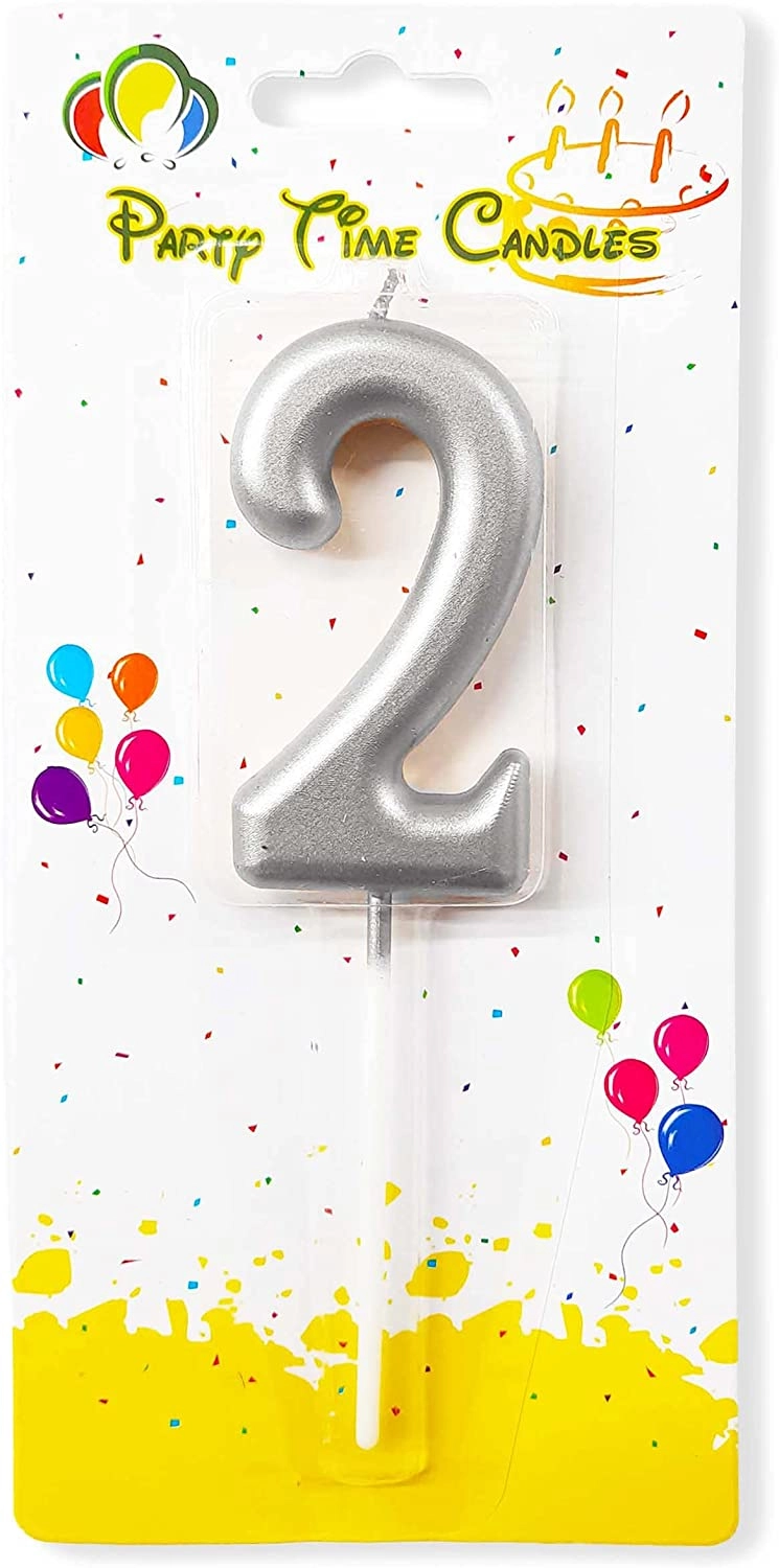 Party Time Trading LLC Number 2 Birthday Candle