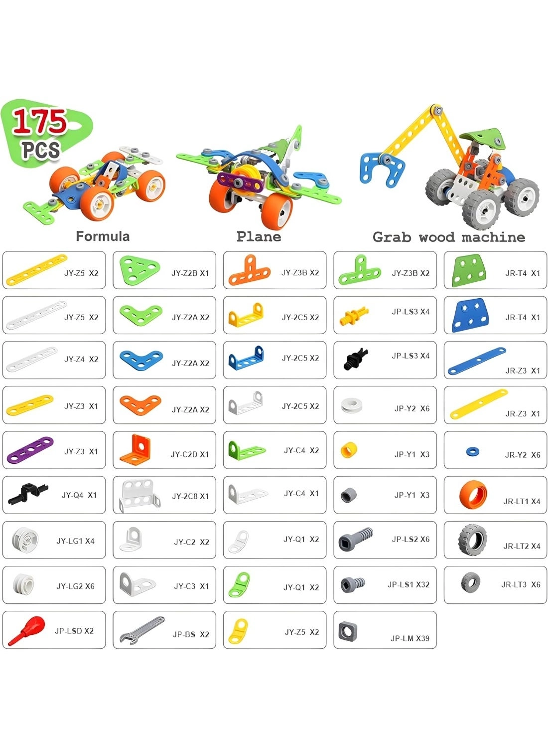 STEM Toy Set - 11-in-1 175 pcs