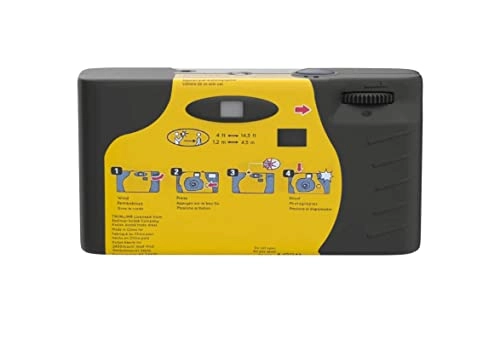 Max Power 35mm One-Time-Use Disposable Camera - ISO-800 27 Exposures Flash + Microfiber Cloth