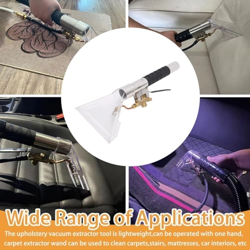 Hand Carpet Cleaner Tool - Manual Upholstery Extractor Transparent Plastic Head