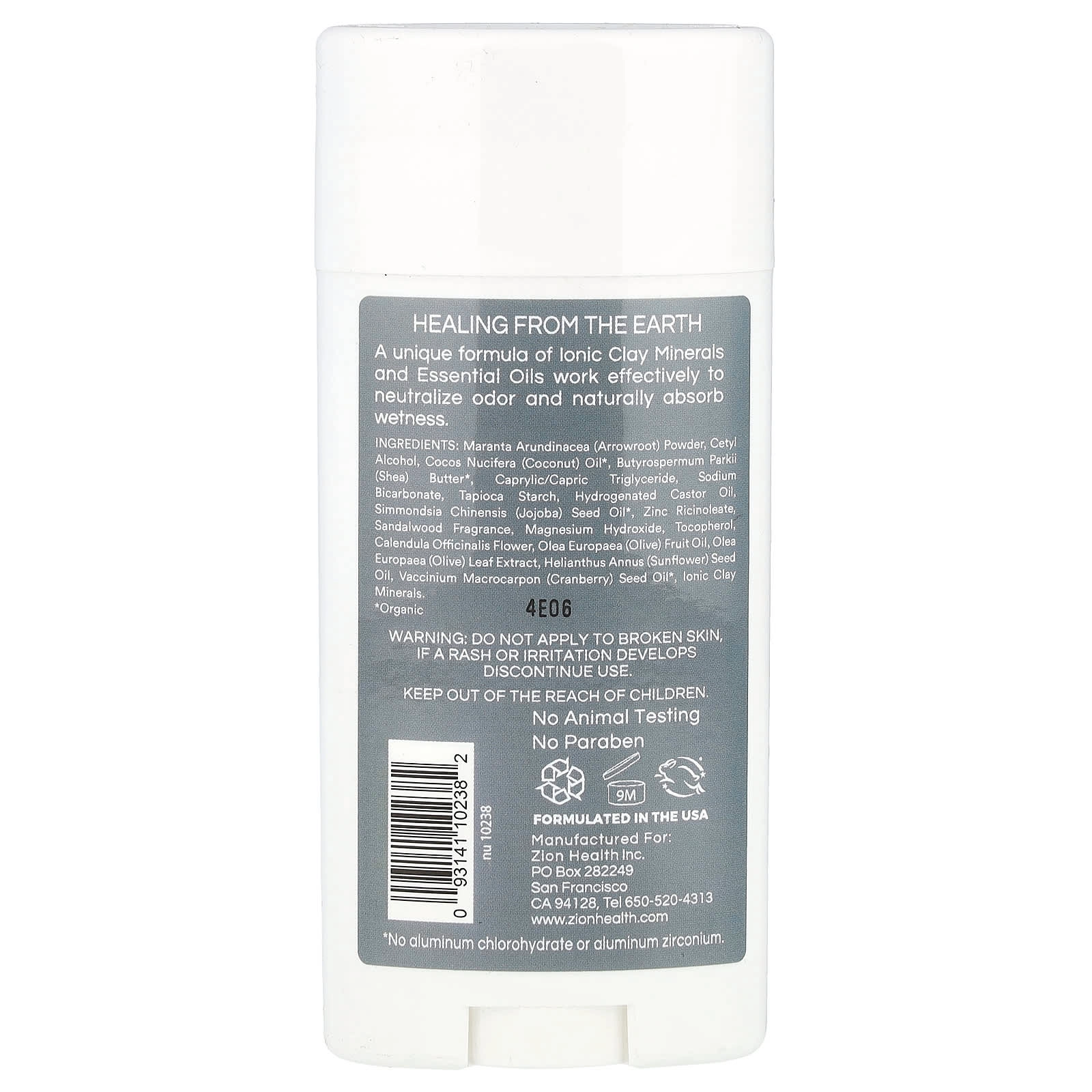 ClayDry Deodorant - Sandalwood 80 g