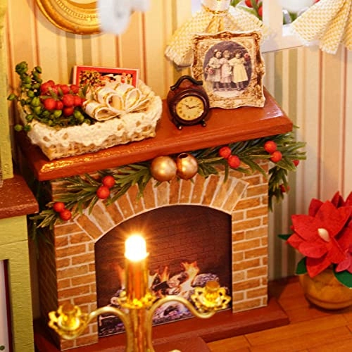 DIY House Kit - LED Light Built-in Battery approx.21*12.5*14.5cm