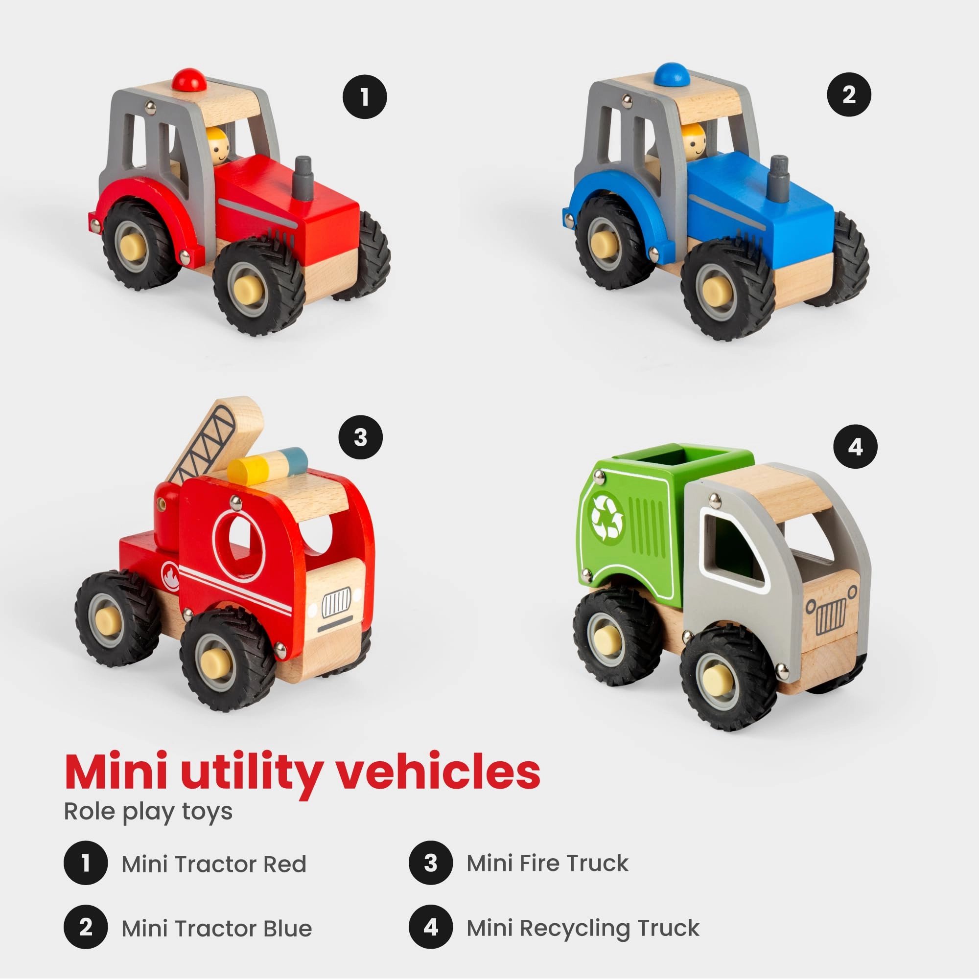 Mini Red Tractor - 1.0 count