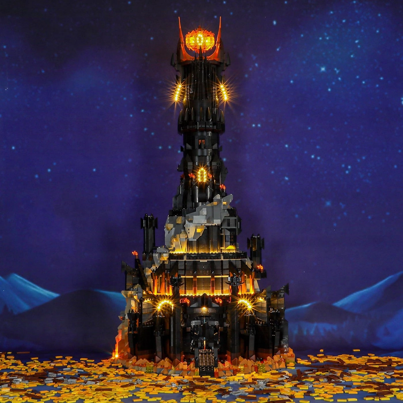 Light Kit for Lego-10333 Barad-dur - Compatible with Lego Icons Lord of the Rings Building Set