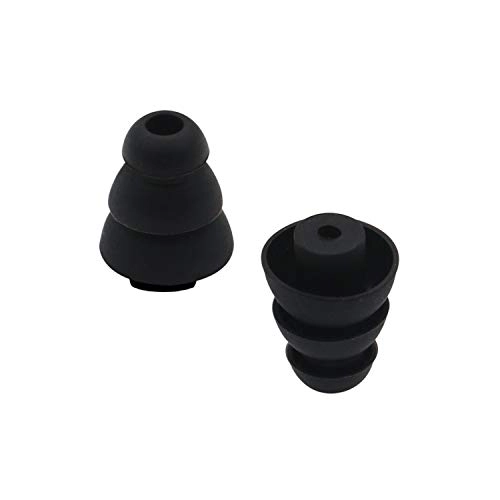 Triple Flange Earbud Tip for Etymotic Shure Klipsch Westone - 2mm Hole 4 Pairs S/L