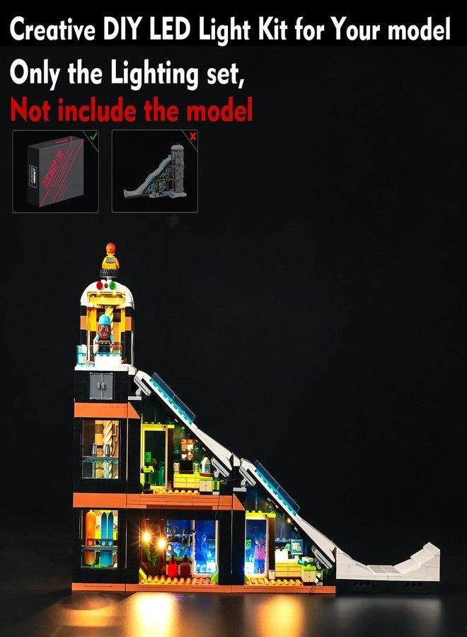 LED Light Kit - for LEGO Ski and Climbing Center 60366 Lights Only No Models