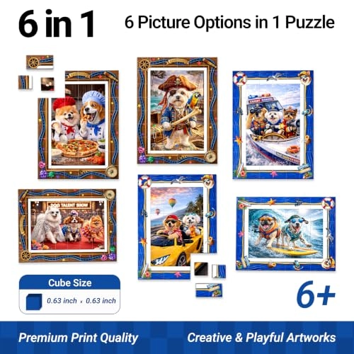 Action Dogs Puzzle (P1.PC48.ACDOG) - 48 pcs