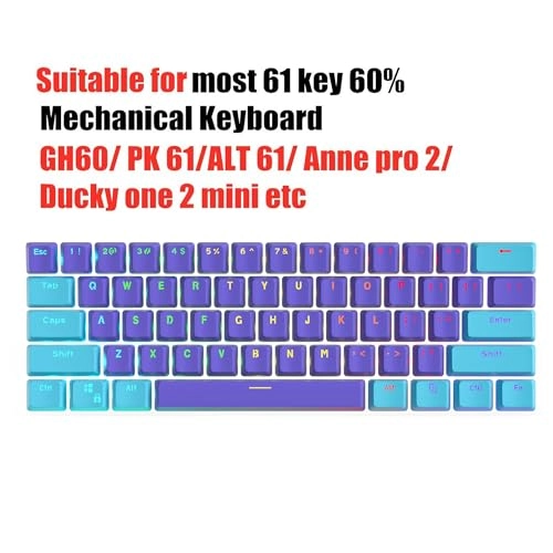 60% Keycap Set - 61 ANSI Standard Layout