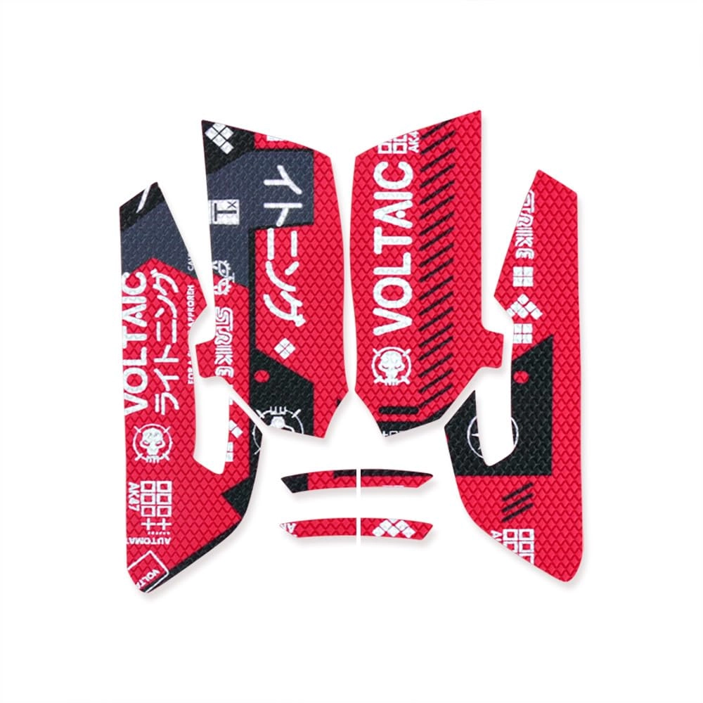 HUYUN Cool Patterns Textures Grip Tape - Razer Viper Viper Ultimate Red