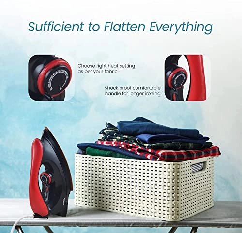 EI-106 - Lightweight 1000 watts 100% Non Stick Teflon Coating