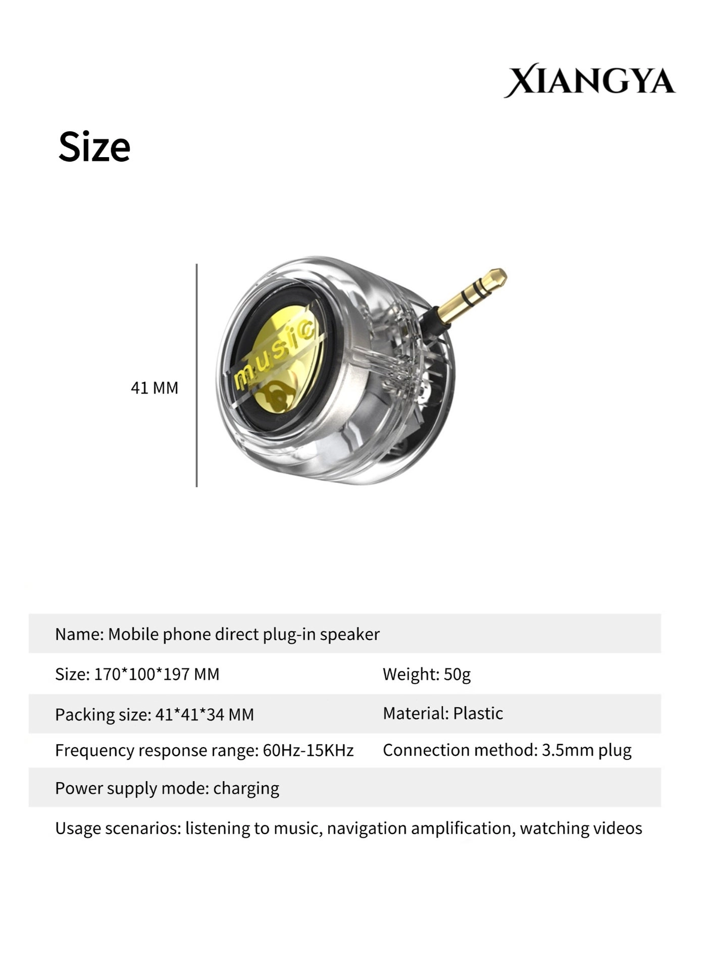 Plug-in Phone Speaker