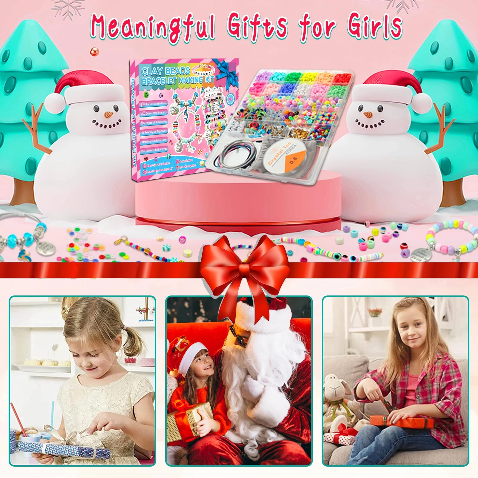 Bracelet Making Kit - 3400pcs Unicorn/Mermaid