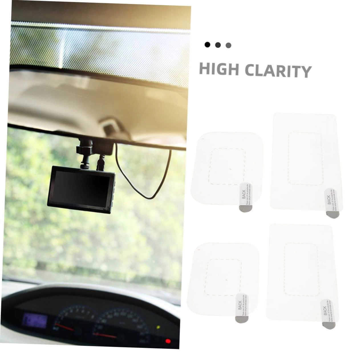 Protective Shields - 16pcs Electrostatic Dash Cam Sticker