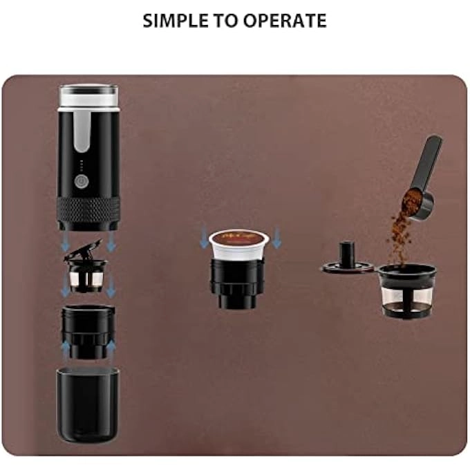 Portable Electric Coffee Maker - 120mL