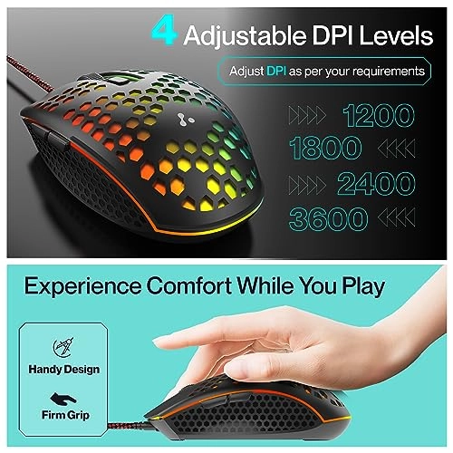 TroneX Wired Gaming Mouse - USB